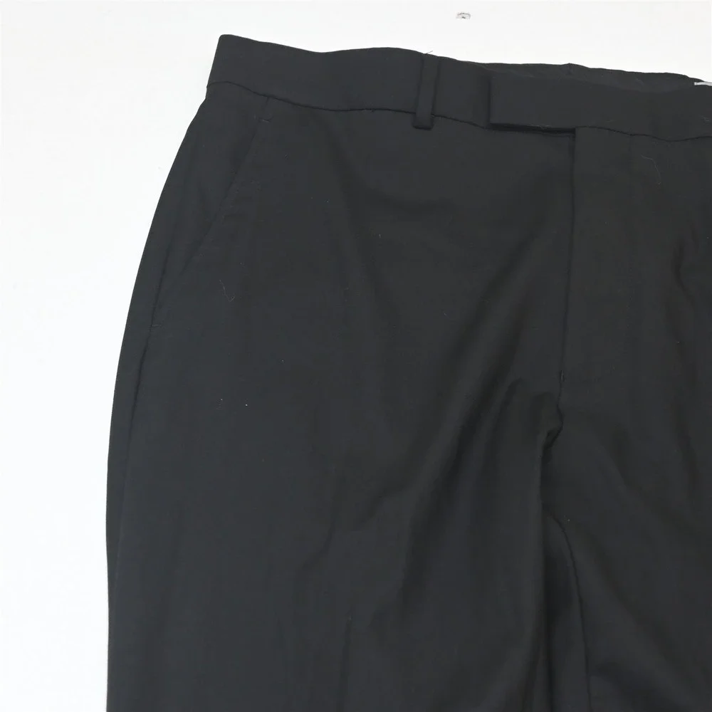 Kenneth Cole Reaction 42R 36x34 Black Technicole Soft Shoulder Mens Suit